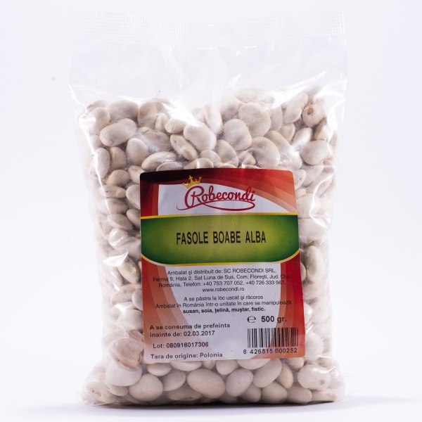 fasole alba boabe ambalaj 500 grame